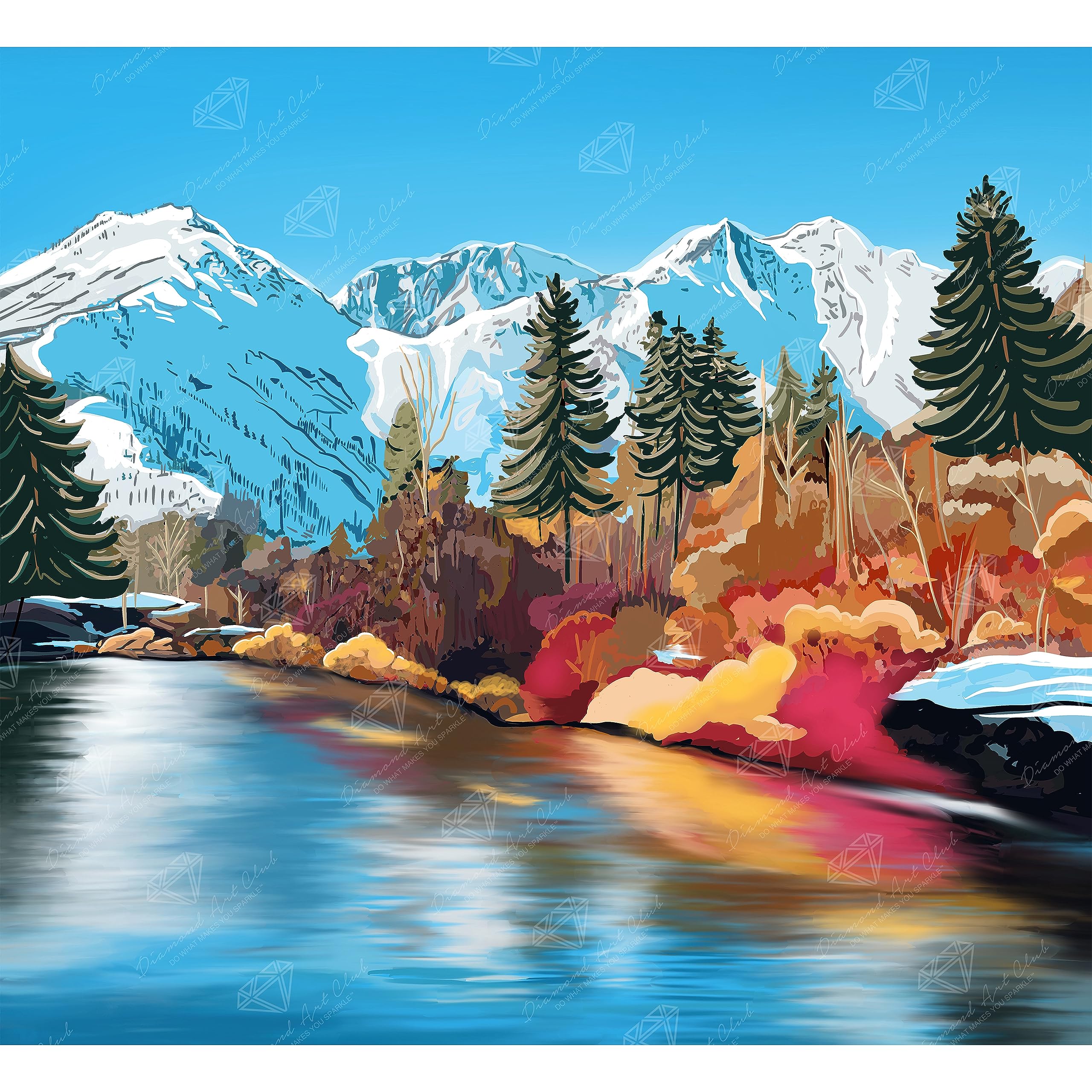 Amazon.com: DIAMOND ART CLUB Autumn in Leavenworth Diamond