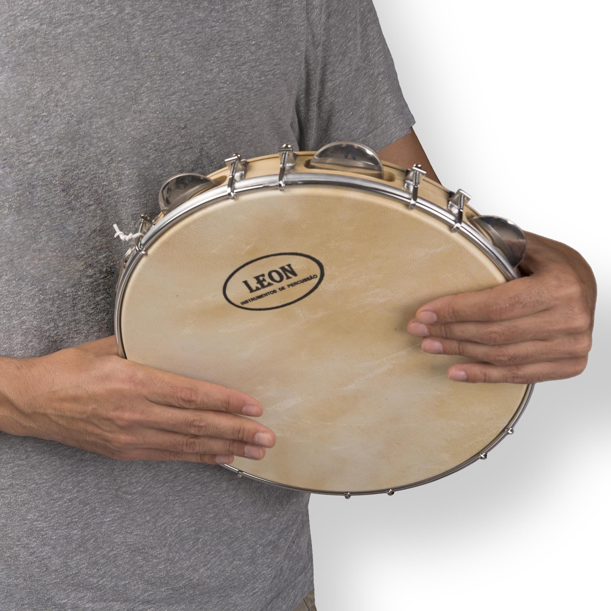 Amazon.com: Capoeira Leather Pandeiro Drum Tambourine Samba Brasil