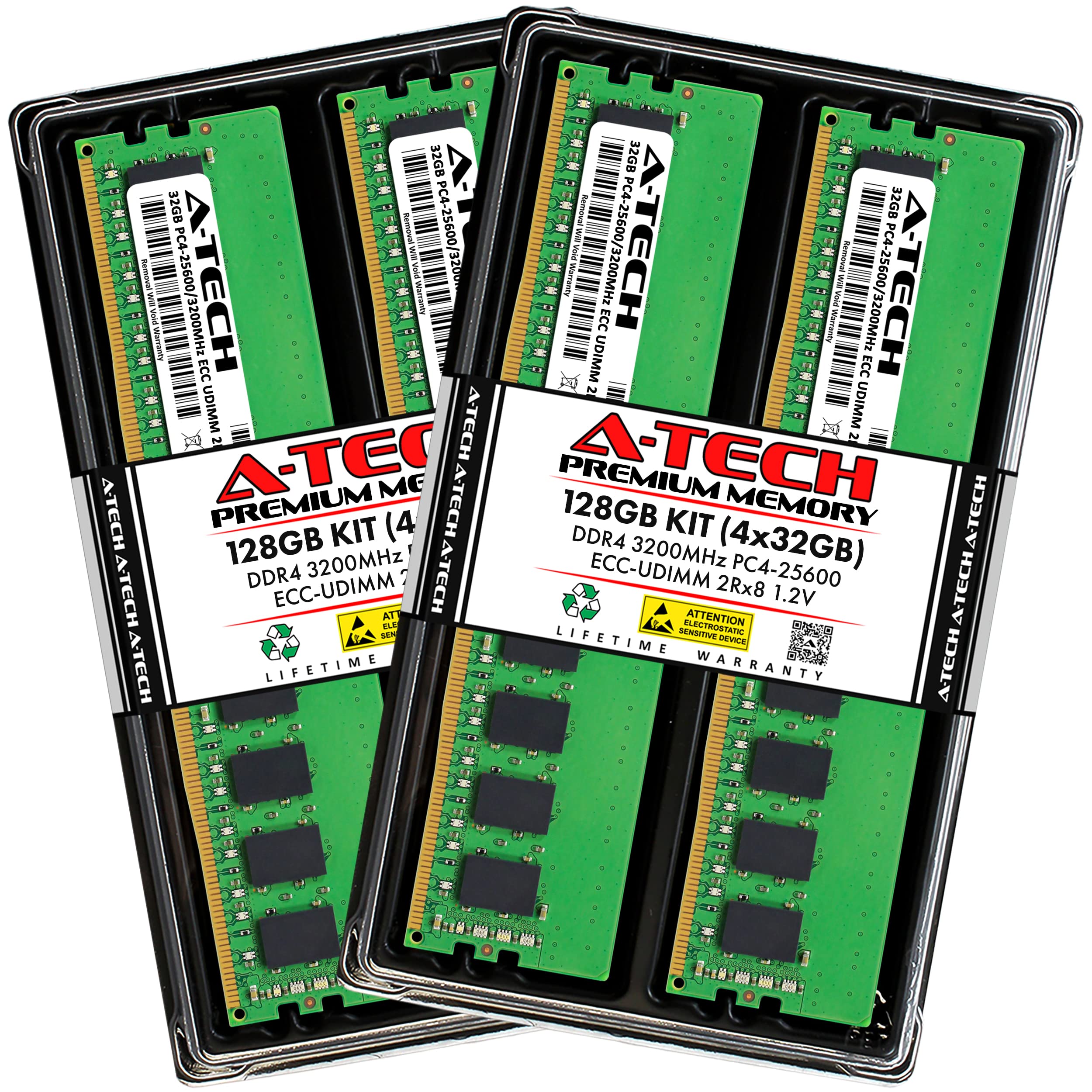 Amazon.co.jp: A-Tech Server 128GB キット (4 x 32GB) 2Rx8 PC4-25600