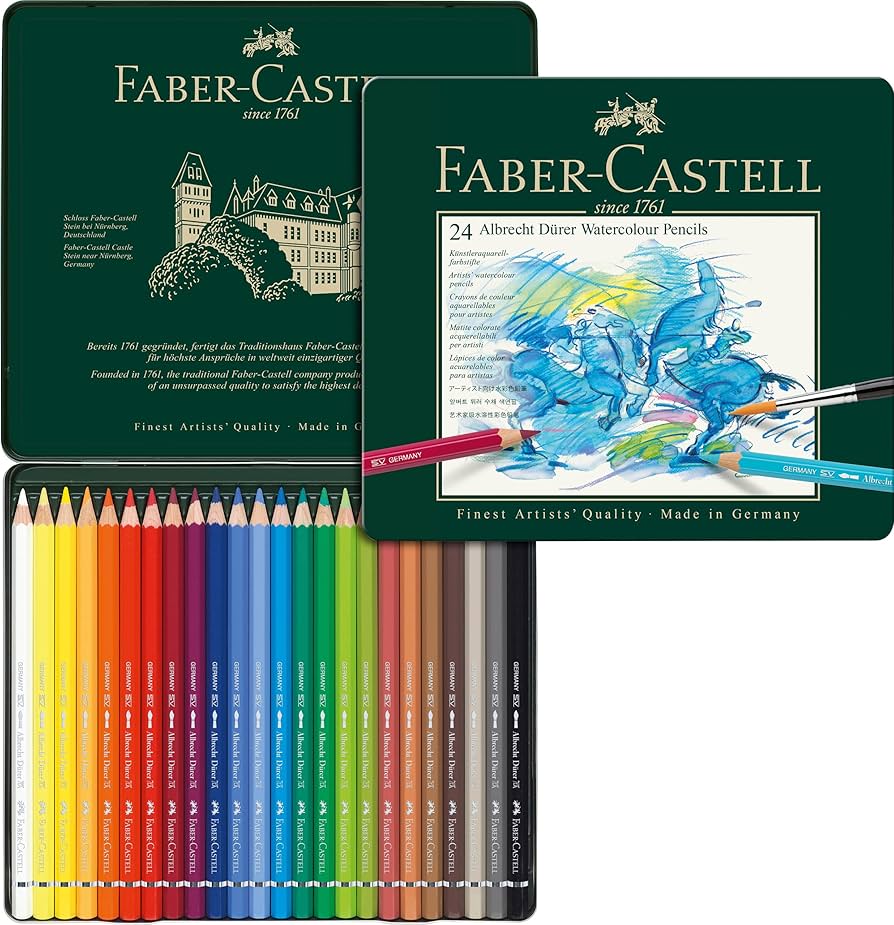 Faber-Castell Albrecht Dürer Watercolor Pencil Tin - 24 Count