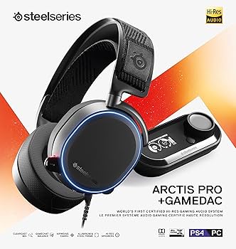 Fone de ouvido para jogos com fio SteelSeries Arctis Pro + GameDAC