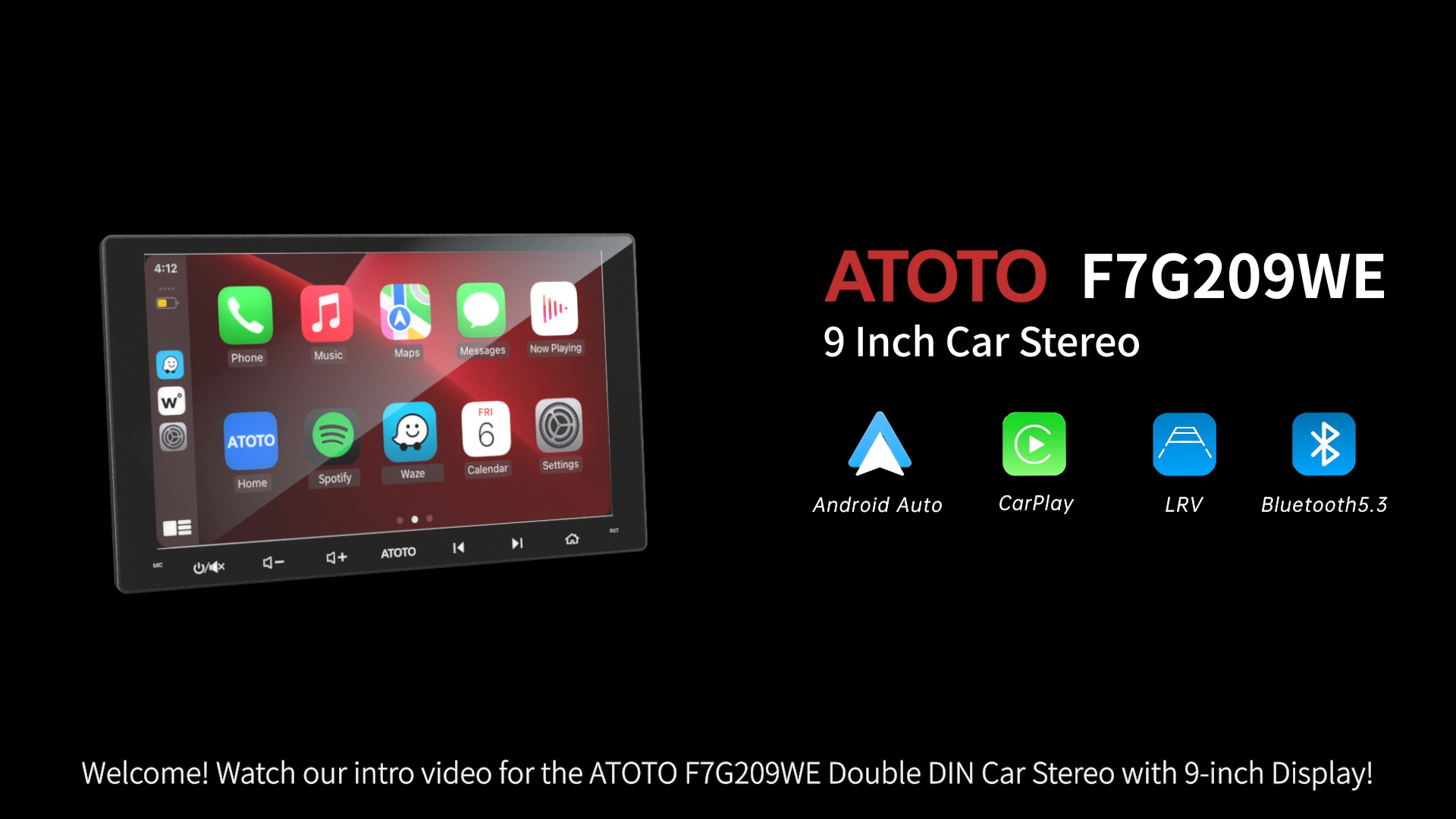 Amazon.com: ATOTO F7WE 9 inch Double Din Car Stereo, Wireless
