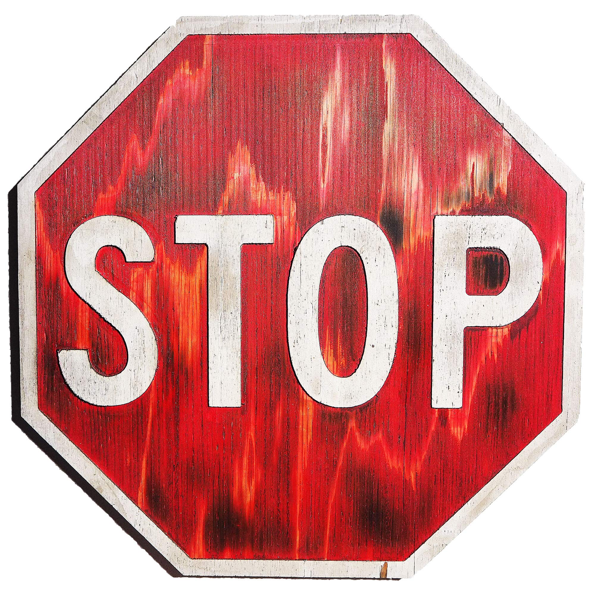 Amazon.co.jp: ビンテージ木製看板 STOP (ストップ) (BIG) : 文房具