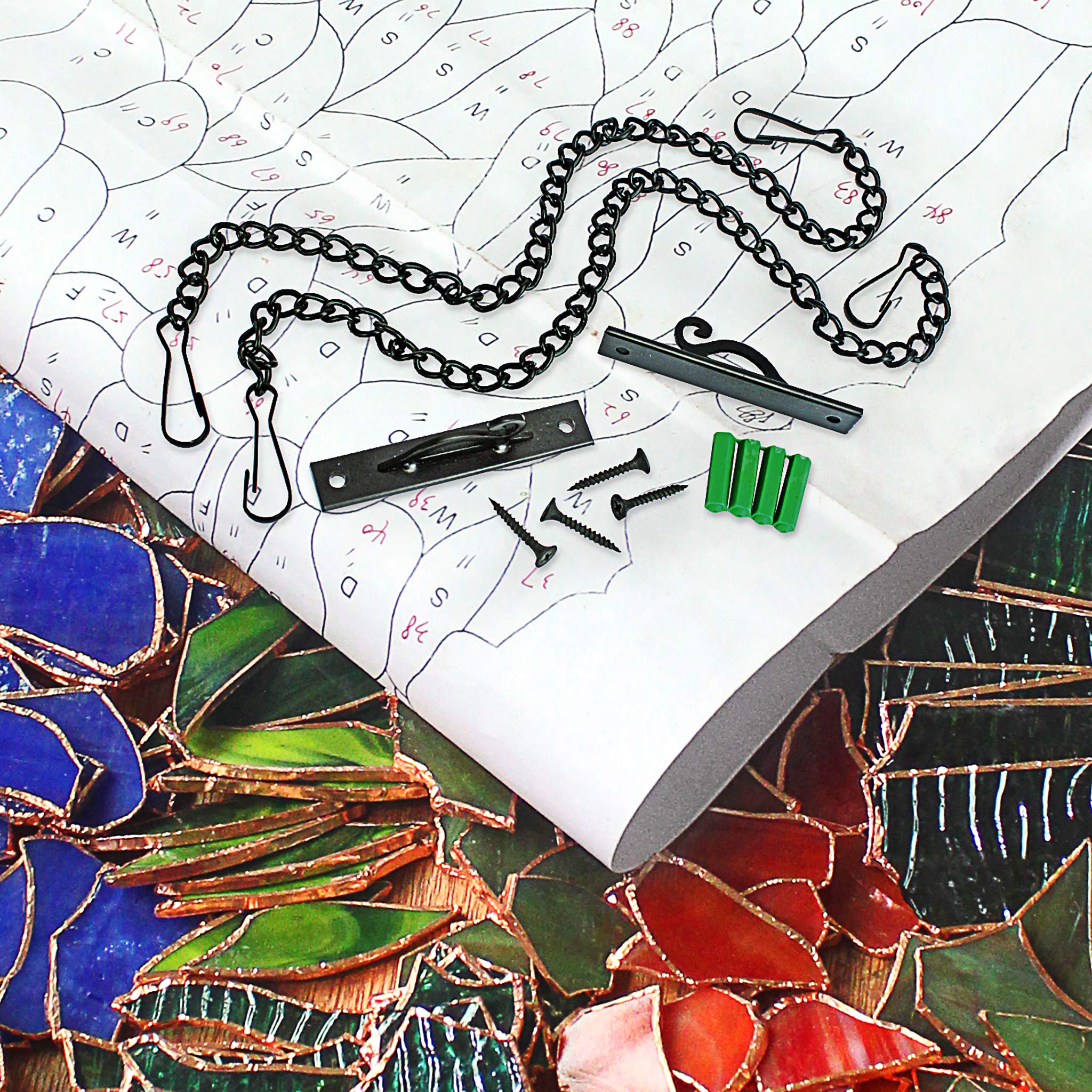 Amazon.co.jp: ステンドグラスパネル - ブドウ畑 ステンドグラス 窓