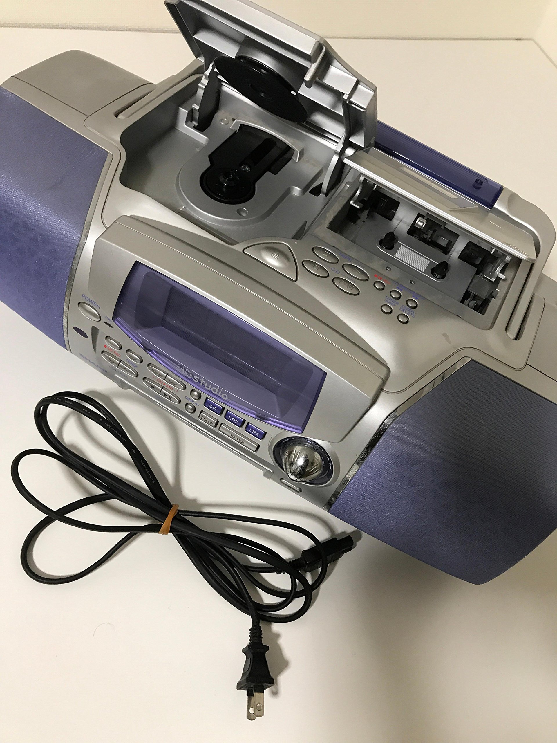 Amazon.co.jp: SHARP シャープ MD-F150-A ブルー MD/CDシステム（CD/MD