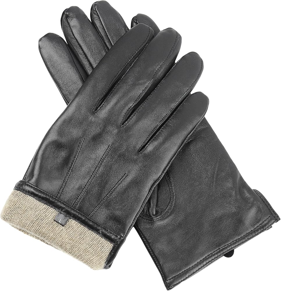 CANDOR AND CLASS Men's Premium Sheepskin Cashmere Lined Leather