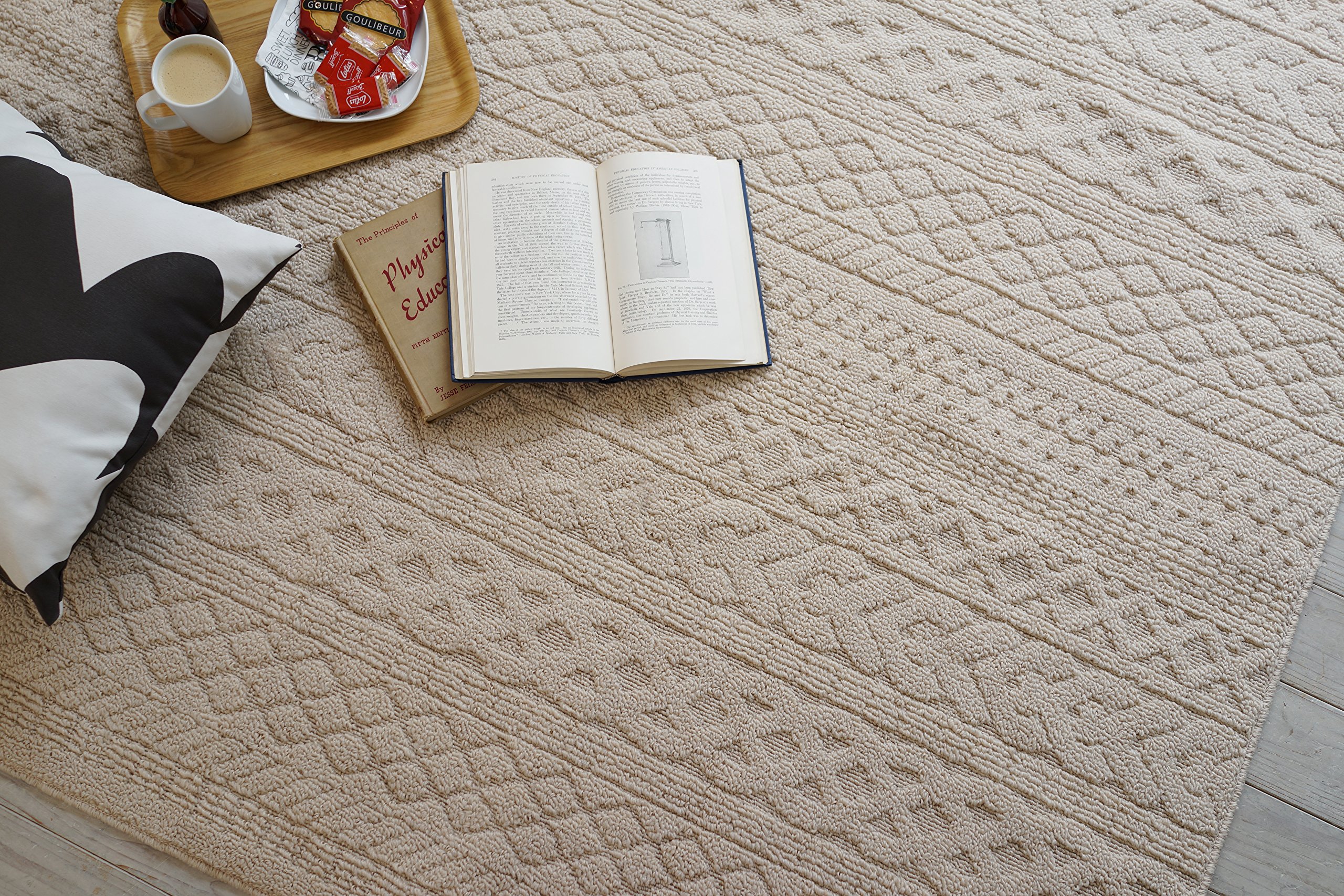 Amazon｜スミノエ 洗える ラグ カレン 185×240cm アイボリー 13469401