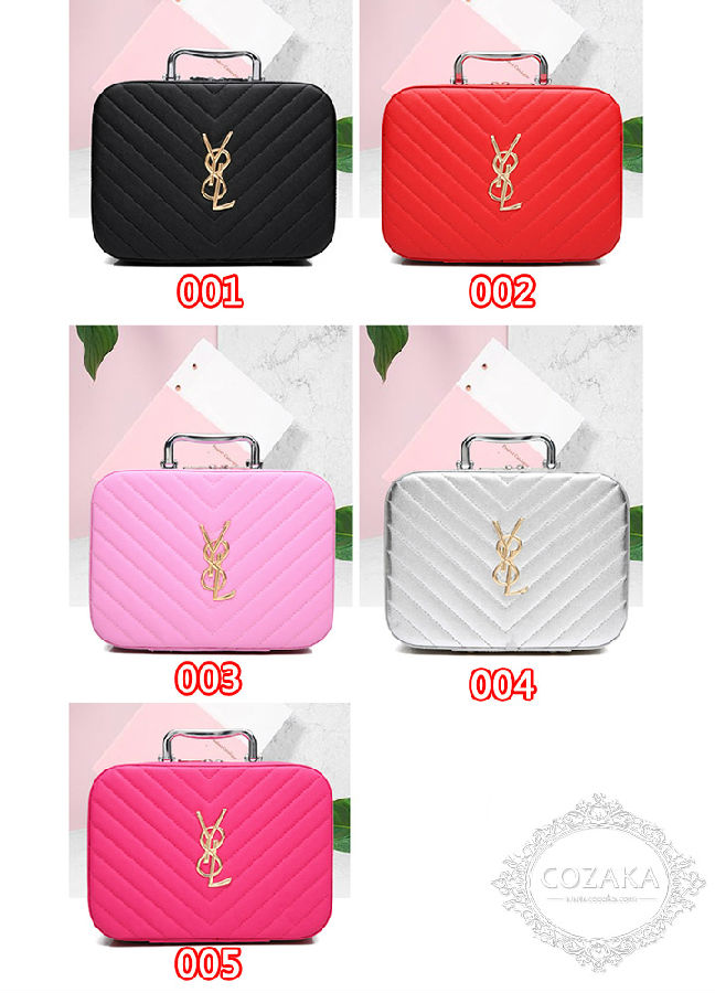 イヴサンローラン 鏡付き 化粧箱 コスメボックス 可愛い 小物入れ ysl