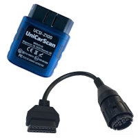 WGSoft UniCarScan UCSI-2100 Bluetooth Interface with 10-pin BMW