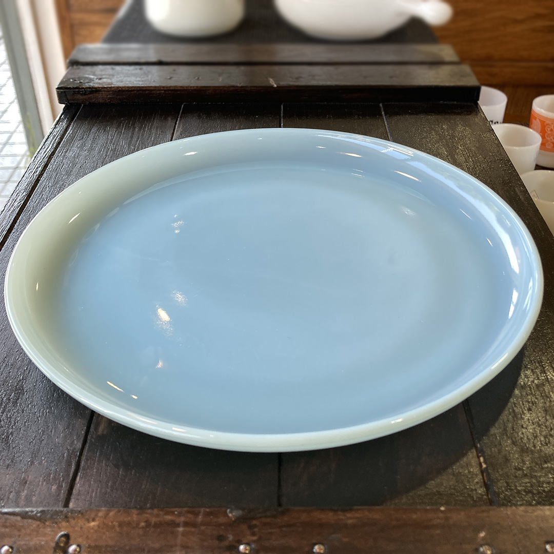 ディナープレート ターコイズブルー 9インチ 1956年～1958年製造 Fire