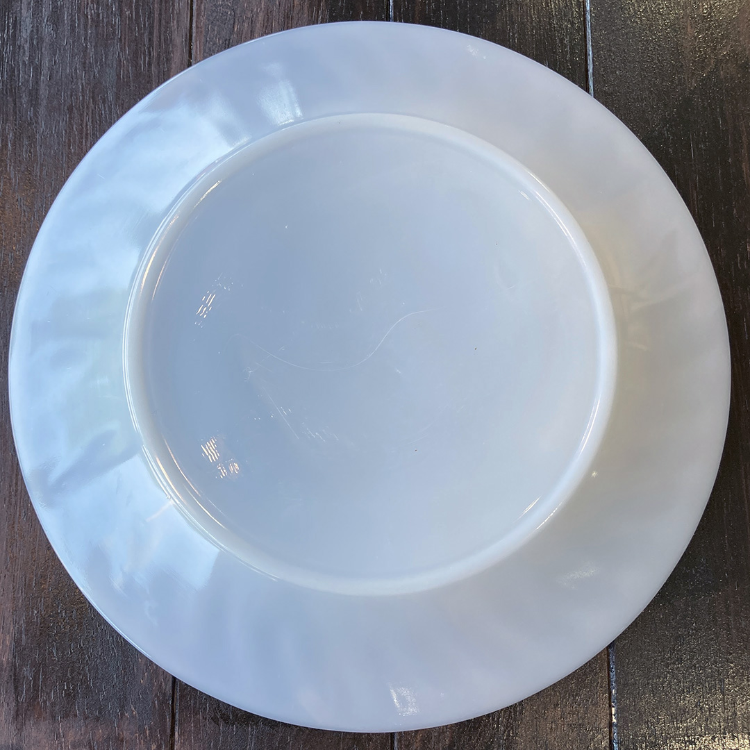 アズライトブルースワール ディナープレート初期GLASS刻印 1949年