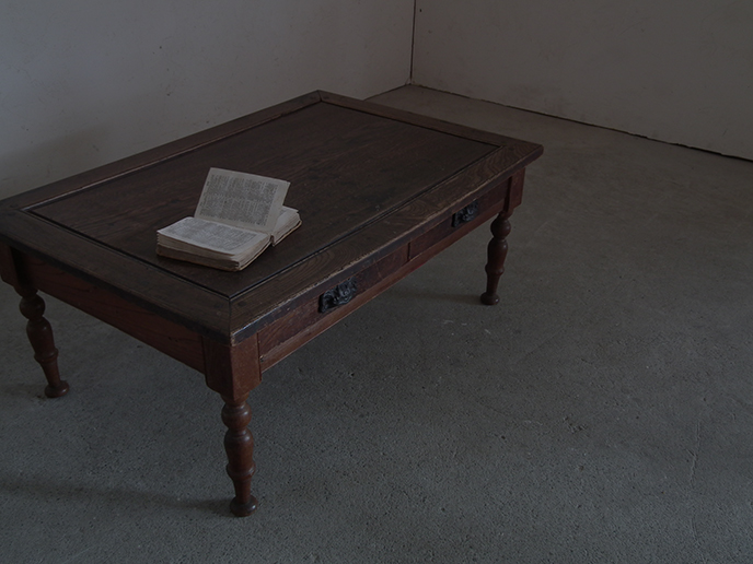 K05400 明治期 アンティーク 抽斗2杯 古い文机 | MANSIKKA