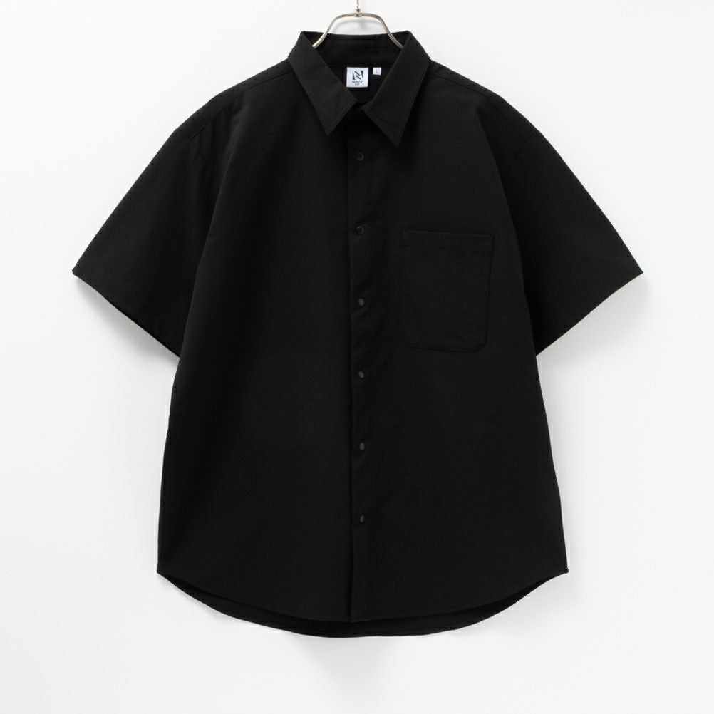 NAVY FIT サッカーストレッチ半袖シャツ メンズ