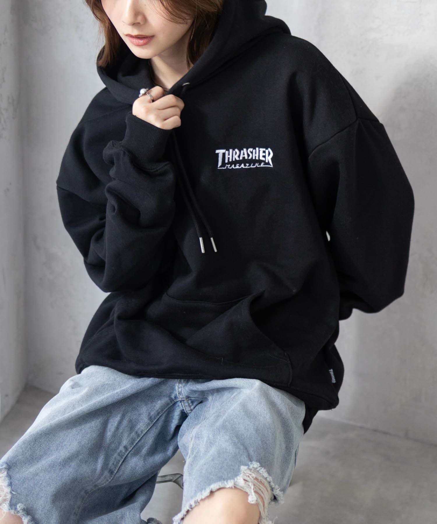 THRASHER ロゴフーディー メンズ