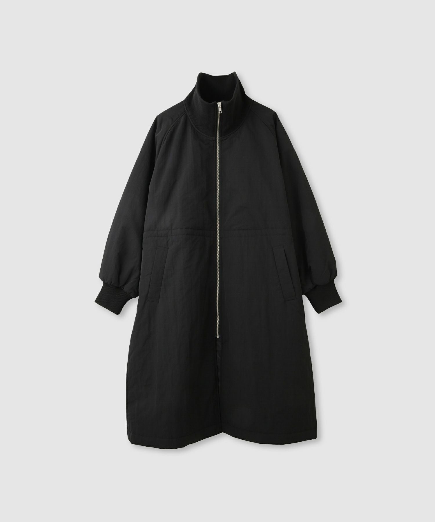 NAVY 中綿リブ襟コート レディース