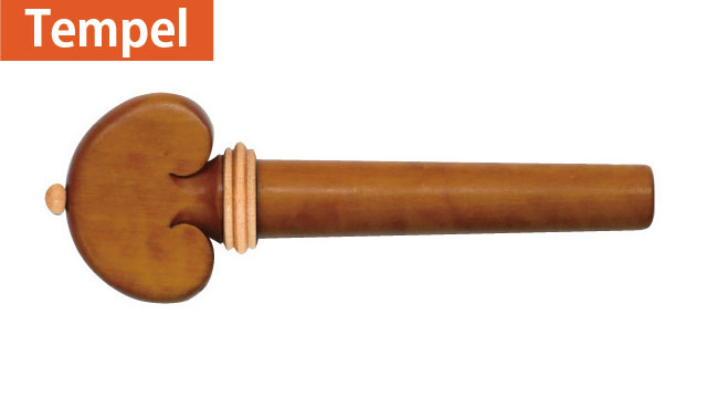 Tempel バイオリン用ペグ ツゲ/ヒルハート/白装飾 | マック