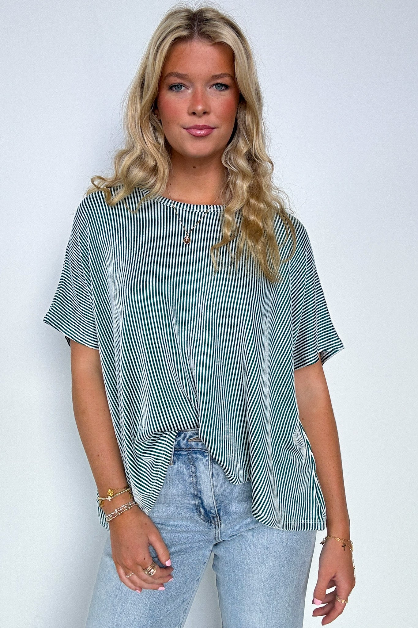 Beatryx Two Tone Rib Knit Oversized Top - BACK IN STOCK · Madison