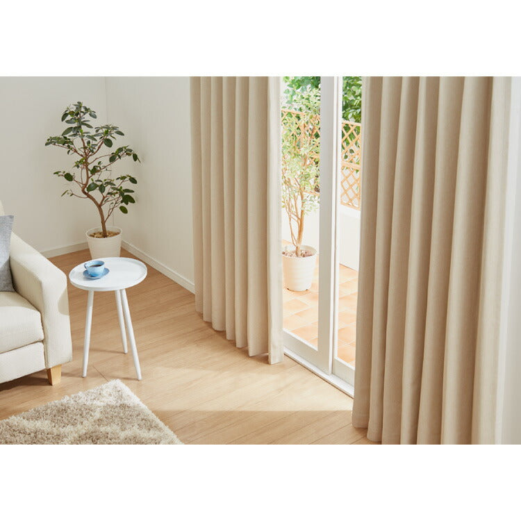 FLAME RETARDANT ドレープカーテン 幅100cm ダブルクロス・トップ