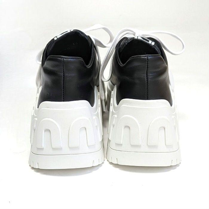 新品そっくりさん⭐miumiuミュウミュウ 厚底レザー スニーカー 36