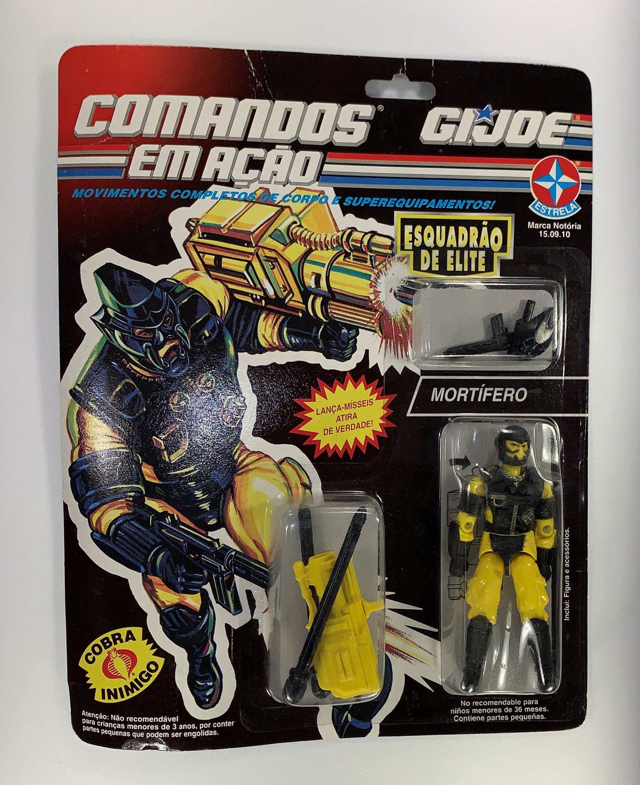 Mortifero GI Joe Brazil Alley Viper MOC Sealed Comandos Em Acao