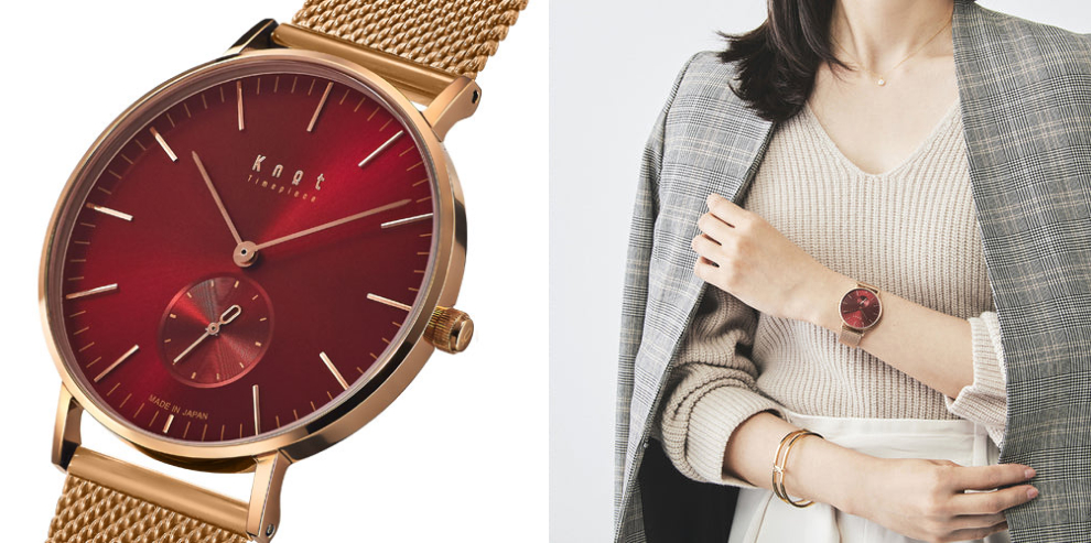 腕元にアクセントを添える赤文字板の腕時計 | Knotのおすすめ5選をご