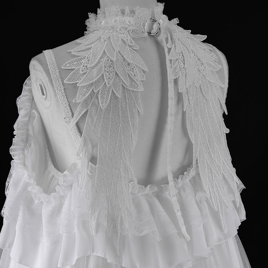 MINI DEVIL ANGEL WING DRESS (WHITE) – MAJOH