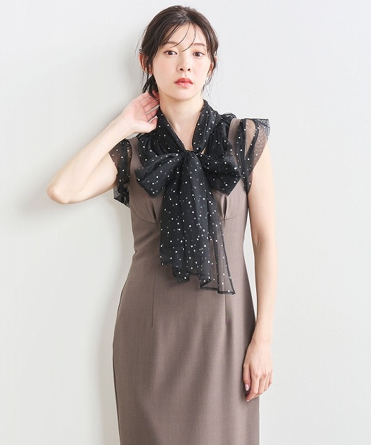 SALE50%OFF】COCODEAL ココディール ドットチュールリボンブラウス