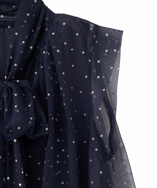 SALE50%OFF】COCODEAL ココディール ドットチュールリボンブラウス