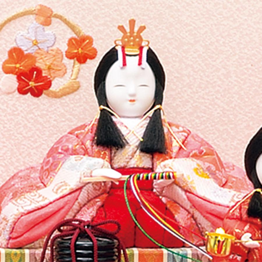 雛人形 コンパクト 木目込み 一秀 ひな人形 十五人飾 平安雛15号 収納