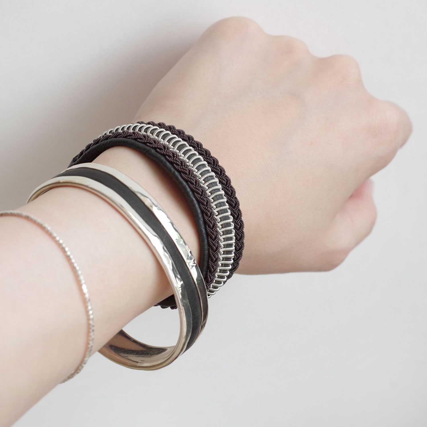 MARIA RUDMAN マリアルドマン : C17 bracelet (black) レザー