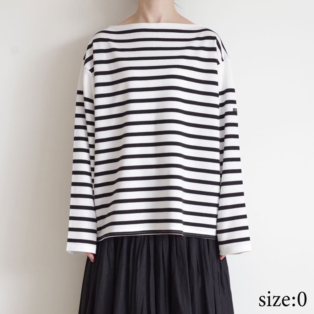 ウティー OUTIL : TRICOT AAST ラッセル編みバスクシャツ(BLACK