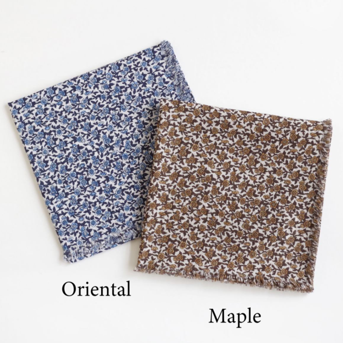 R&D.M.Co- オールドマンズテーラー : OLD BLUE GAUZE SHAWL ガーゼ