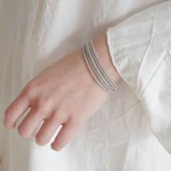 MARIA RUDMAN マリアルドマン : SAMI M シルバークラスプブレスレット