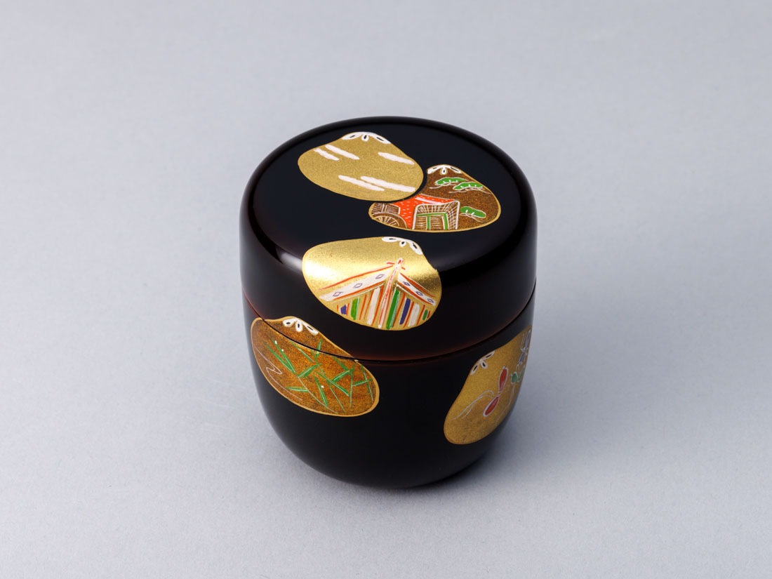 溜塗 貝合せ蒔絵中棗 | カタログ・パンフレット 掲載品,春カタログ(No