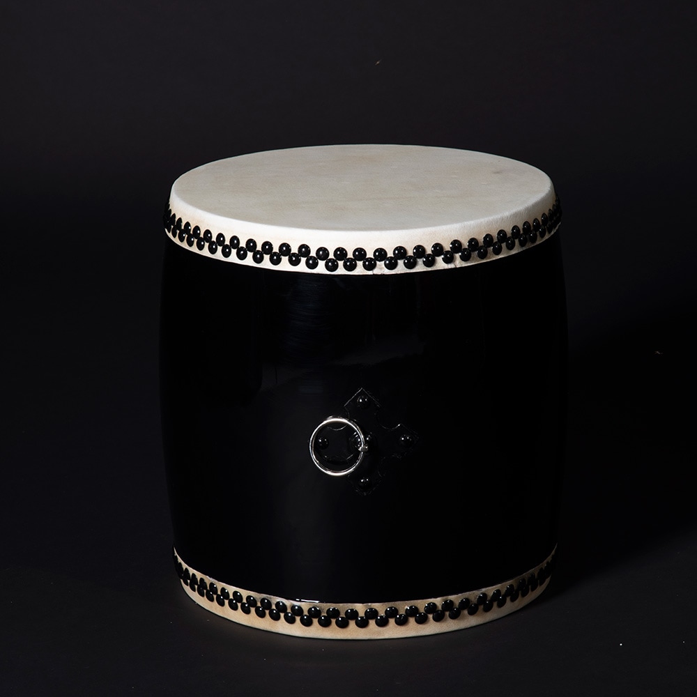 エイサー太鼓 黒色 エイサー大太鼓 1尺 幼児・園児向 バチ1本付