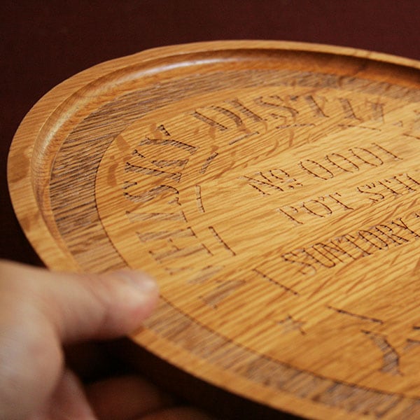 鏡板トレイ 樽オーク テーブルウェア サントリー樽ものがたり