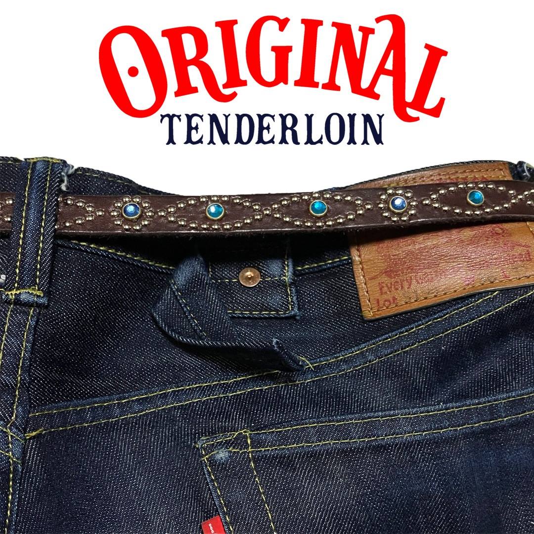 TENDERLOIN Super Narrow STUDS BELT DARK BROWN | OTHER | TENDERLOIN