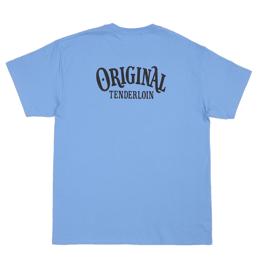 TENDERLOIN ZIGZAG T-SHIRTS 6.0oz PREMIUM COTTON 100% SAX | T-SHIRT