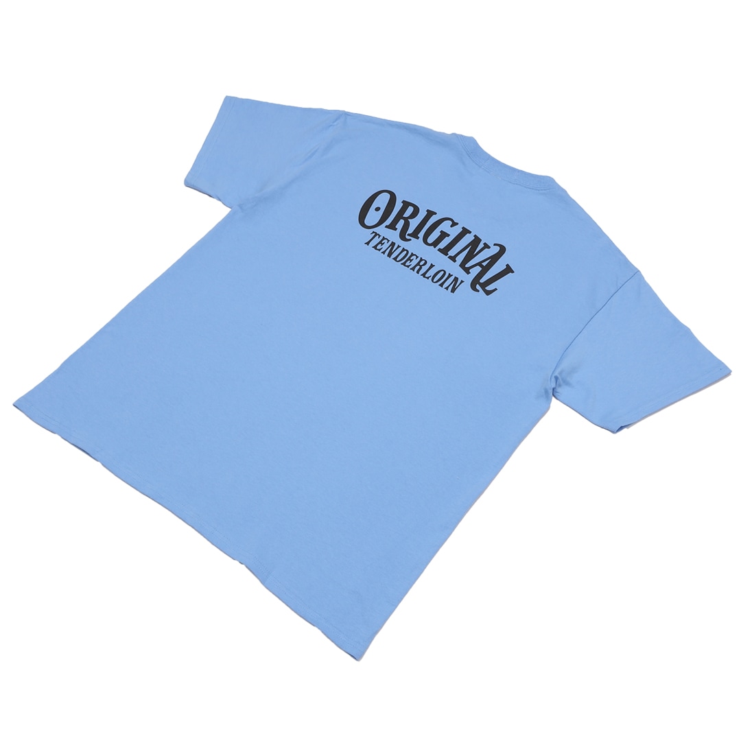 TENDERLOIN ZIGZAG T-SHIRTS 6.0oz PREMIUM COTTON 100% SAX | T-SHIRT