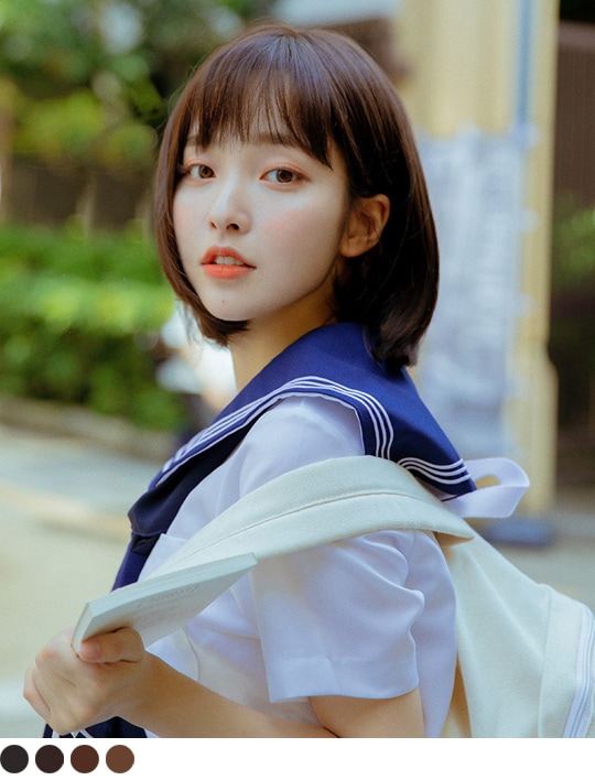 手植えフルウィッグ) ボブCカール (モースト原糸)