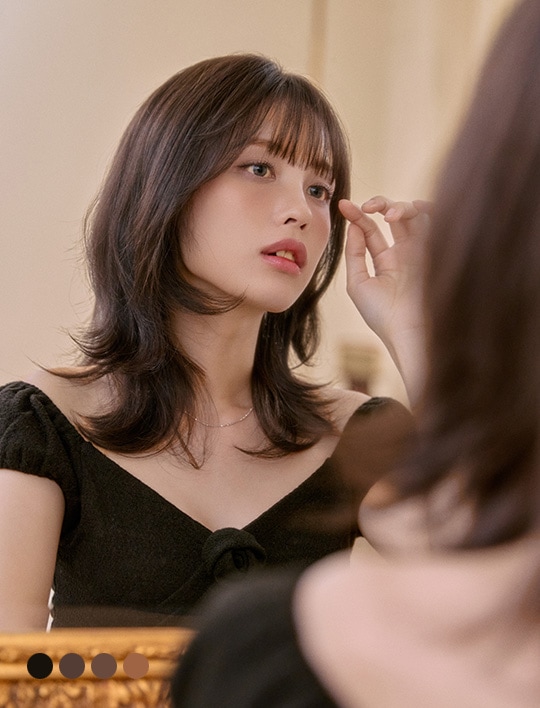 総手植えフルウィッグ) Jカールパーマ ジン（モースト原糸）