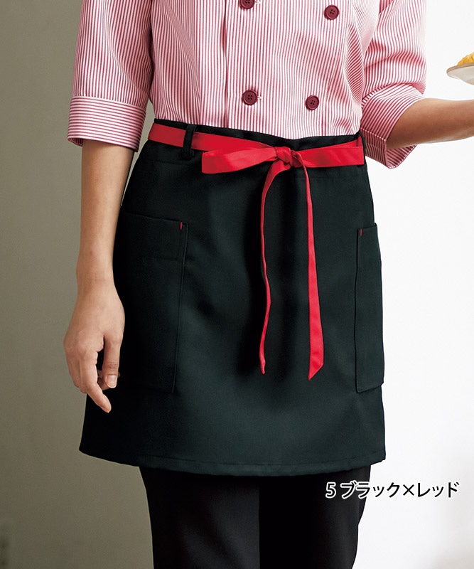 サロンエプロン[KAZEN製品] APK158｜飲食店制服・フードユニフォームの
