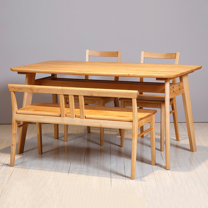 ダイニング4点セット テーブル フェリス140DT チェア コパンDC ベンチ