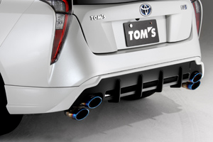 プリウス ZVW5#】 リヤアンダースポイラーWタイプ(トムスマフラー対応