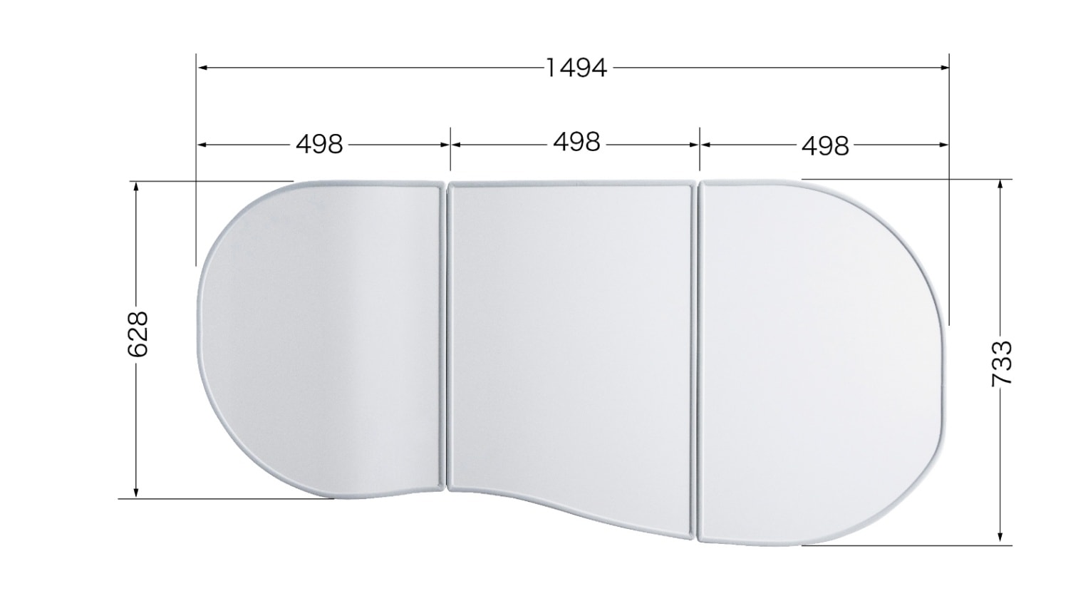 合わせフタ（3分割） FFADDW2AX | バスルーム,風呂ふた,合わせフタ