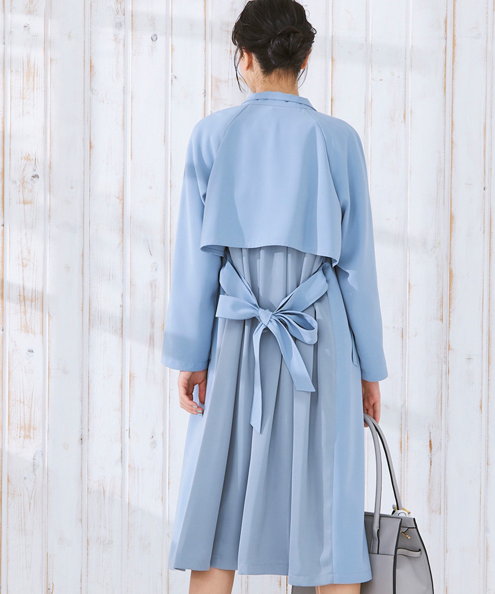 SALE】バックサテンスタンドカラートレンチコート - 12Twelve Agenda