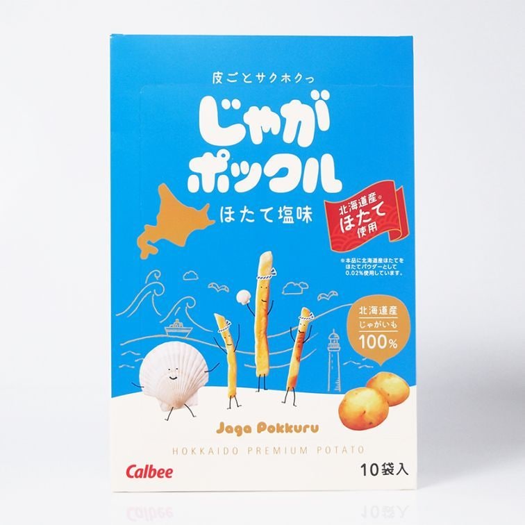 北海道限定】カルビー ポテトファーム [じゃがポックル ほたて塩味