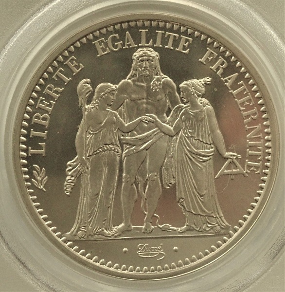 フランス1972年、贈呈用ピエフォー10フラン銀貨、KM-P458（発行枚数500