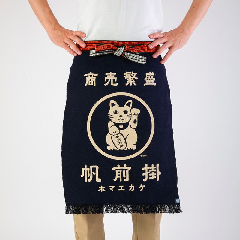 定番2号前掛け「縁起紋 富士山」紺（商品番号_DM002） | すべての商品