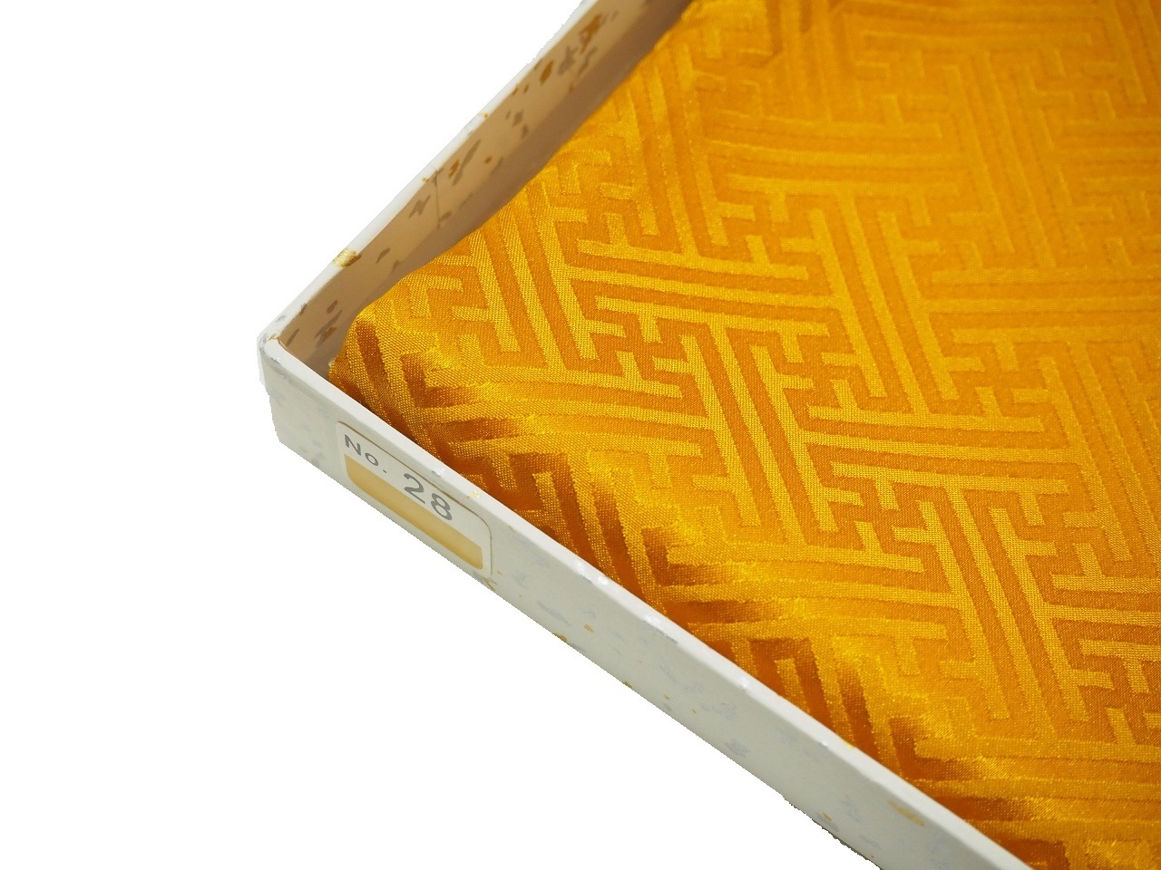 正絹重ね衿「金茶色（サヤ型の地模様）」№28 | 半衿、伊達衿,伊達衿